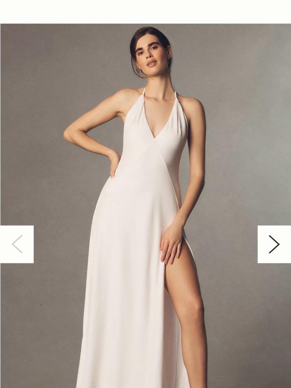 Bardot Yve Halter Velour - Orchid White 8